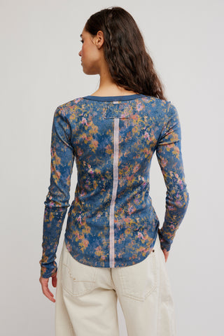 Jamie Henley Printed / Floral Haze - Navy Combo