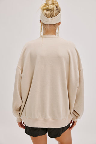 Slow It Down Pullover / Morning Oat