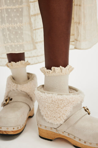 Beloved Waffle Knit Ankle / Ivory