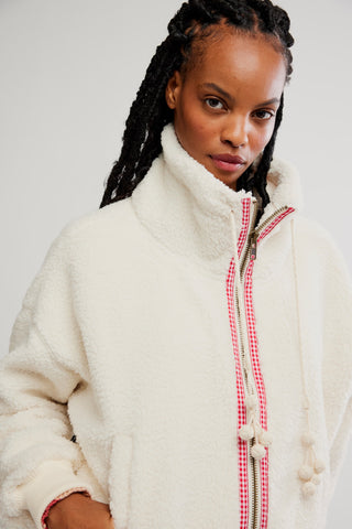 Alpine Sherpa Cardi / White Swan