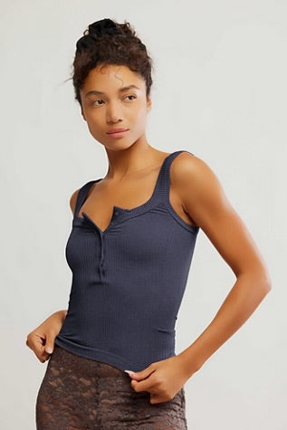 Clean Slate Henley / Peacoat