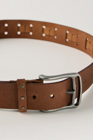 WTF Dallas Distressed Belt / Cognac