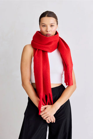 The Stockholm Scarf / Crimson Red