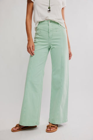 Libre Wide Leg / Cameo Green