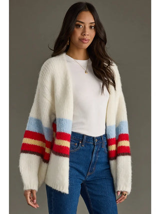 Striped Cardigan / Ivory