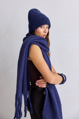 The Reykjavik Beanie Hat - Midnight Blue