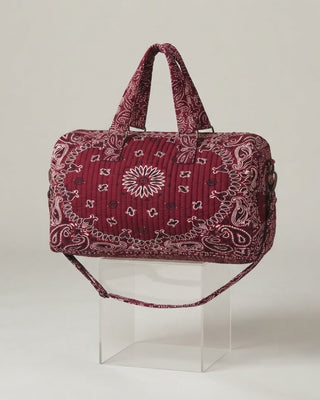 Bandana Duffel Bag / Burgundy