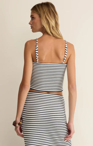 CAFFARI STRIPE TUBE TOP TANK/ Stripe Eclipse