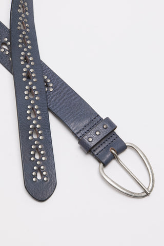 WTF Preston Stud Belt / Sea Salt