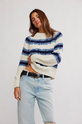 Frankie Cable Striped Pull