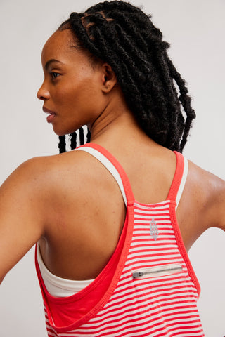 Hot Shot Mini Printed / Court Stripe Grapefruit