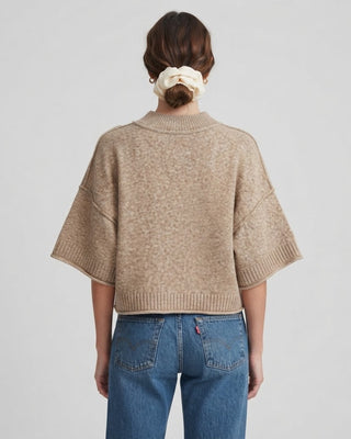 Marisol Short Sleeve Sweater / Off White