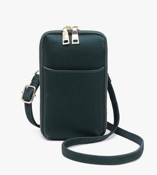 Payton Crossbody Wallet / Dark Emerald