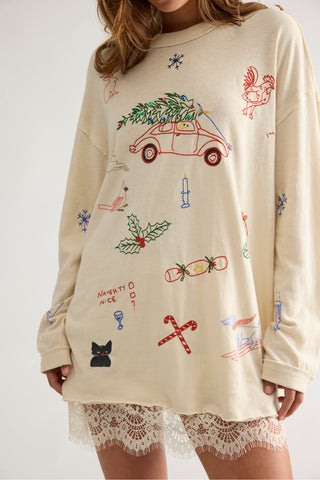 Ava Long Sleeve / Ivory Combo