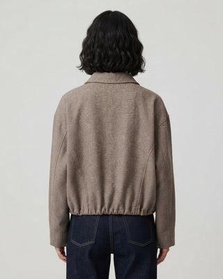 Bailey Balloon Hem Cropped Jacket / Mocha