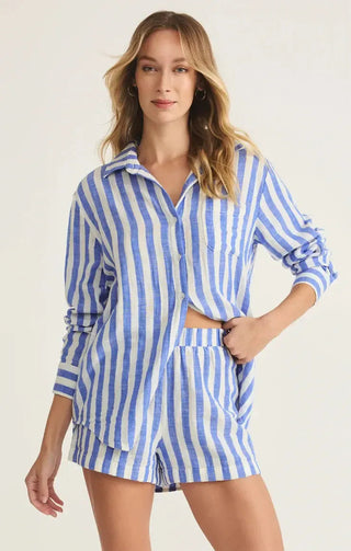 Saturdays Stripe Shirt / White