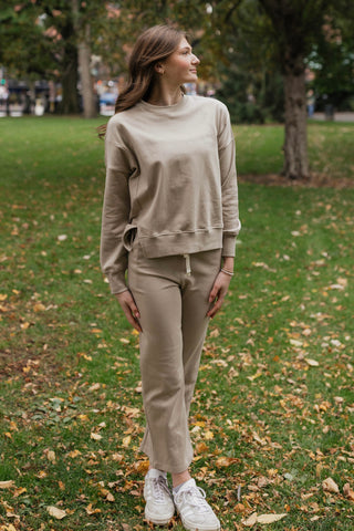 Straight Cut Sweatpants / Taupe