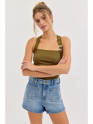 High Rise Sailor Shorts