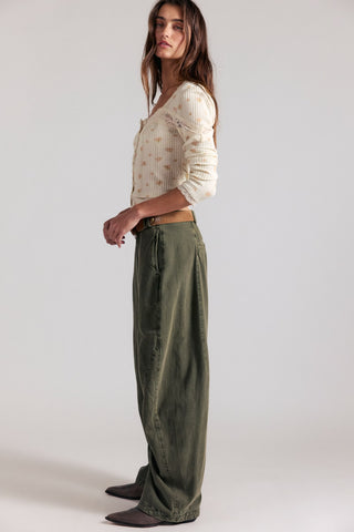 Spotlight Washed Trouser / Dusty Olive