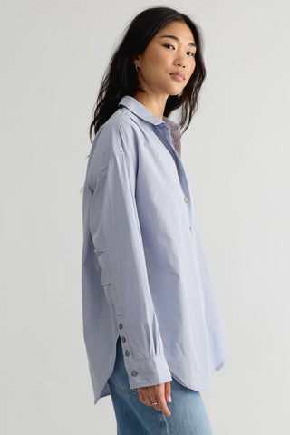 Lexi Striped Shirt / Chambray Combo