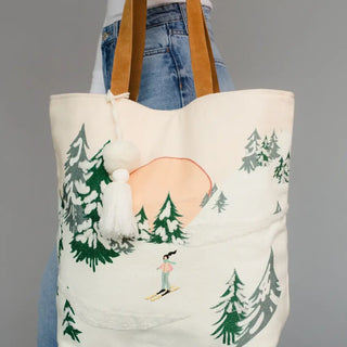 Skiing Person Tote