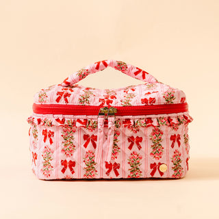 Glam & Go Quilted Cosmetic Bag-Oh So Merry