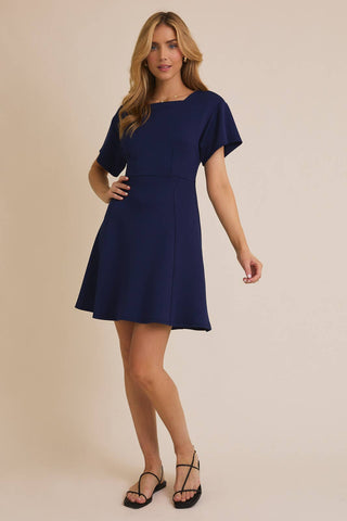 Square Neck Wide Sleeve Dress