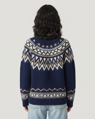 Simona Fairisle Sweater / Navy