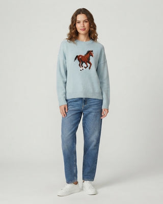 Horse Crew Neck Sweater