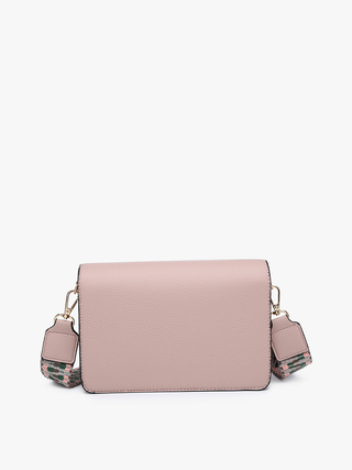 Noah Flapover Crossbody w/ Guitar Strap: Brown