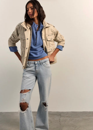 Celeste Quarterzip / Blue Rivera