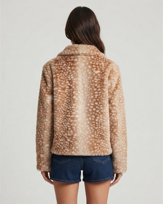 Zaina Fur Zip Jacket / Fawn