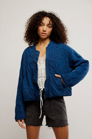 Rose Sweatshirt / Indigo