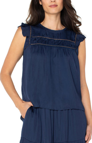 Flutter Sleeve Woven Top