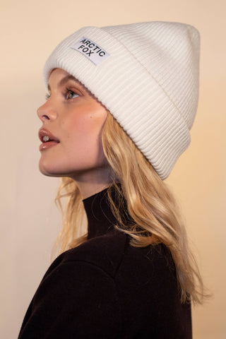 Recycled Bottle Beanie - Winter White
