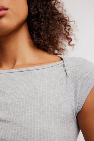 So Soft Seamless Modal Tee / Heather Grey