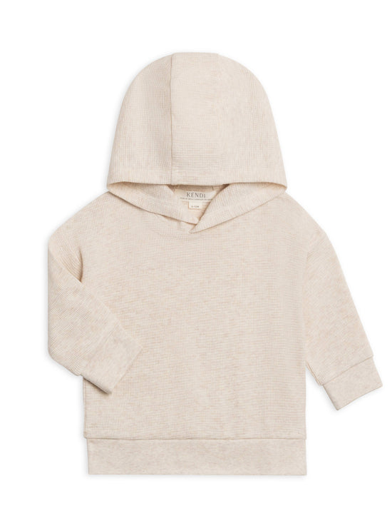 Cooper Waffle Knit Pullover - Heather Oat