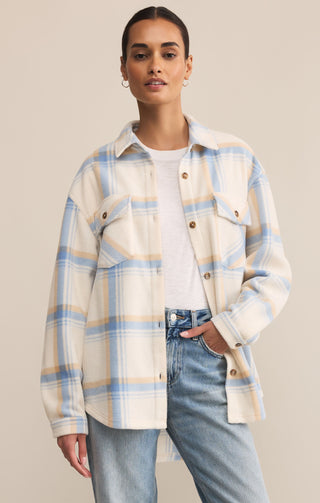 Hiker Two Toned Fleece Jacket / Crystal