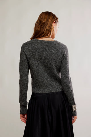 School Girl Cardi / Charcoal Heather