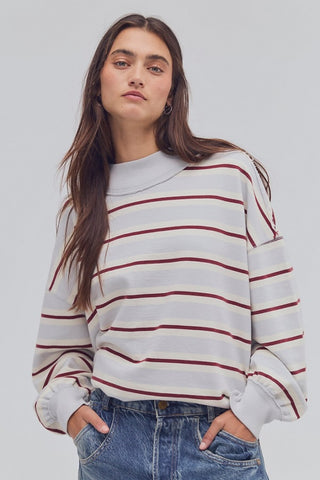 Palm Spring Striped / Washed Blue Combo