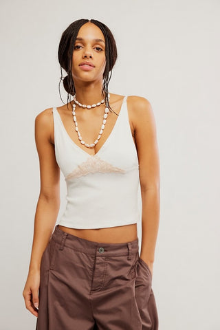 Made You Blush Lounge Tank / Oat Milk