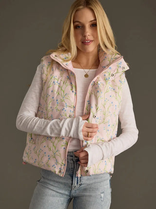 Floral Vest / Light Pink