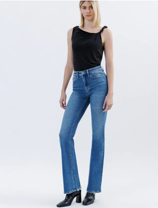 High Rise Full Length Bootcut Jeans / Regulator