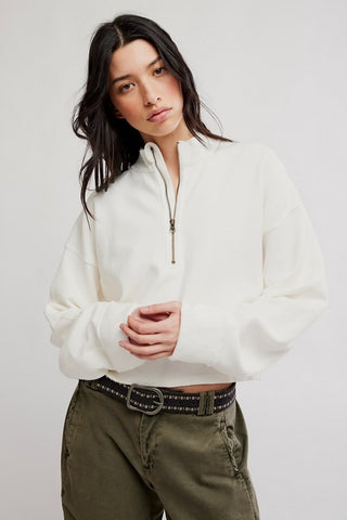Celeste Quarterzip / Clean Ivory