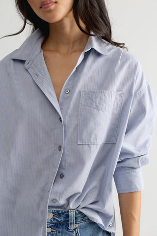 Lexi Striped Shirt / Chambray Combo