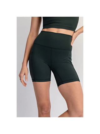 Nylon Butter 6in Biker Shorts / Regency Green