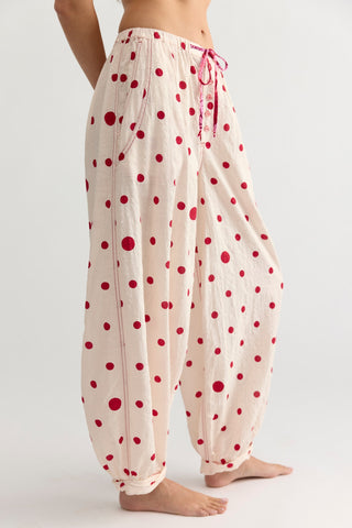 On Repeat PJ Pant / Dots- Ivory Combo