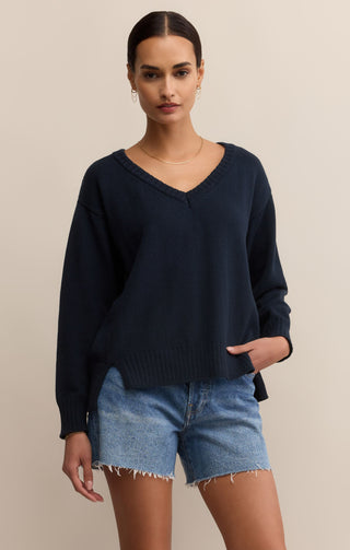 All Around V-Neck Sweater / Eclipse