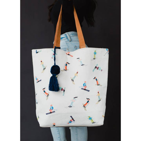 Skiing People Tote