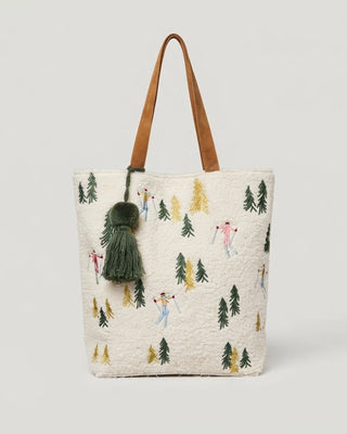 Tree Skiing Tote / Ivory